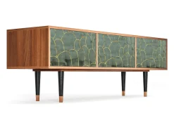 Mueble de TV - 170х59х48 cm - T4 - Magnificent Water Lily, Nogueira^ Móvel De Tv