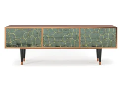 Mueble de TV - 170х59х48 cm - T4 - Magnificent Water Lily, Nogueira^ Móvel De Tv