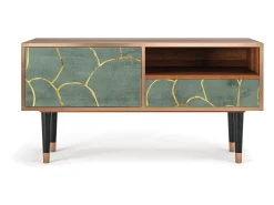Mueble de TV - 115х59х48 cm - T3 - Magnificent Water Lily, Nogueira^ Móvel De Tv