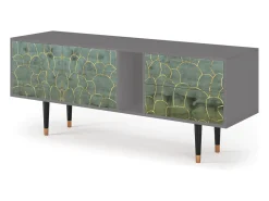Clearance Mueble de TV - 170х69х48 cm - T1 - Magnificent Water Lily, Cinza Cinzento