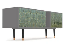 Clearance Mueble de TV - 170х69х48 cm - T1 - Magnificent Water Lily, Cinza Cinzento