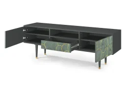 Móvel De Tv| Mueble de TV - 170х59х41 cm - T6 - Magnificent Water Lily, Antracite Cinza antracite