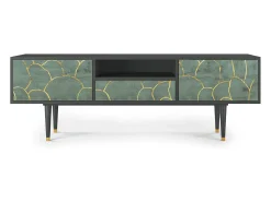 Móvel De Tv| Mueble de TV - 170х59х41 cm - T6 - Magnificent Water Lily, Antracite Cinza antracite