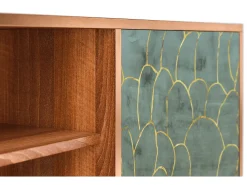 Móvel De Tv* Mueble de TV - 170х69х48 cm - T2 - Magnificent Water Lily, Nogueira Castanho