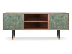 Móvel De Tv* Mueble de TV - 170х69х48 cm - T2 - Magnificent Water Lily, Nogueira Castanho