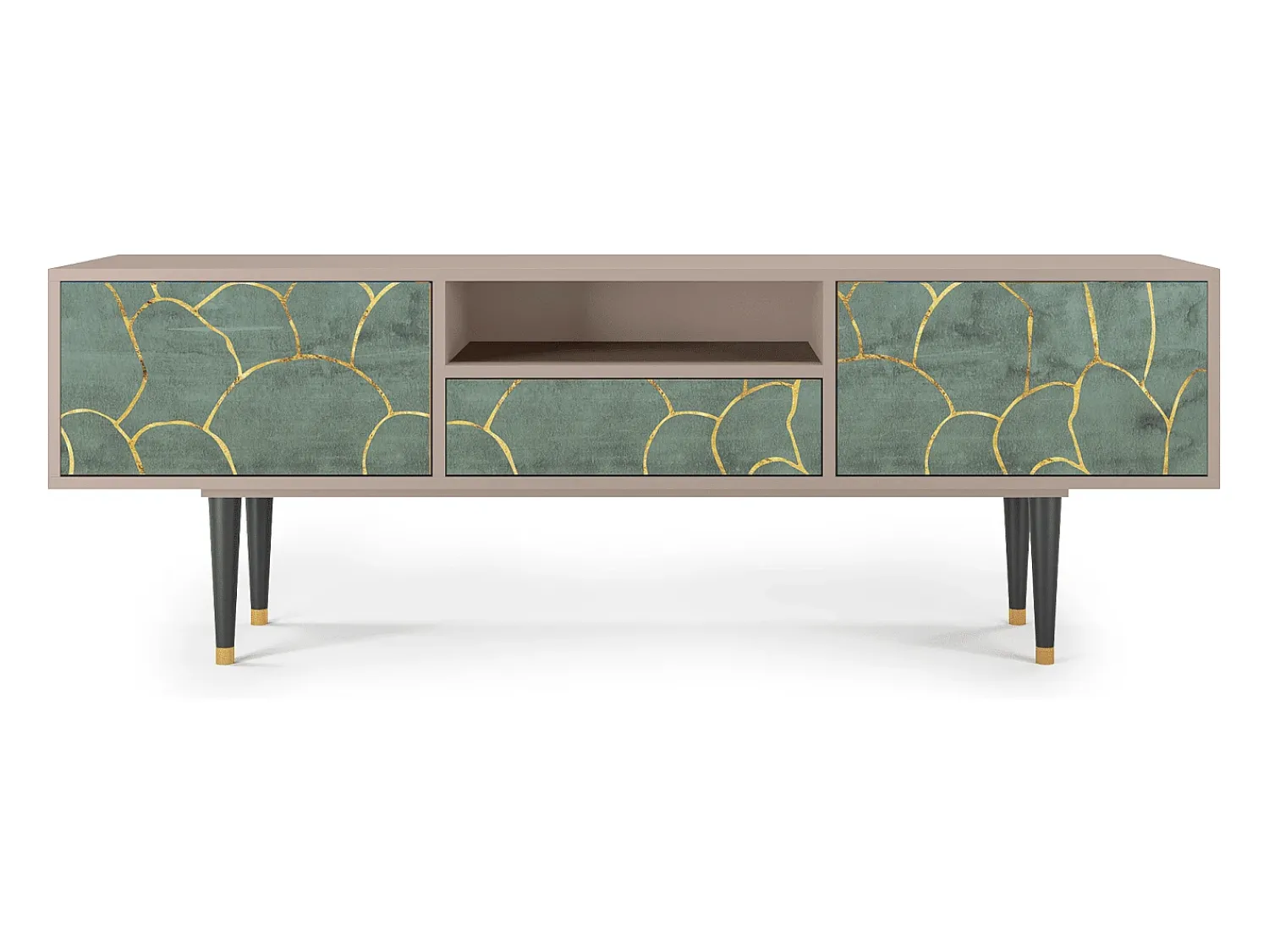 Móvel De Tv| Mueble de TV - 170х59х41 cm - T6 - Magnificent Water Lily, Latte Bege