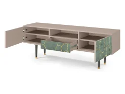 Móvel De Tv| Mueble de TV - 170х59х41 cm - T6 - Magnificent Water Lily, Latte Bege