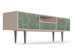 Móvel De Tv| Mueble de TV - 170х59х41 cm - T6 - Magnificent Water Lily, Latte Bege