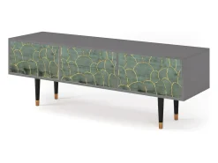 Mueble de TV - 170х59х48 cm - T4 - Magnificent Water Lily, Cinza^ Móvel De Tv