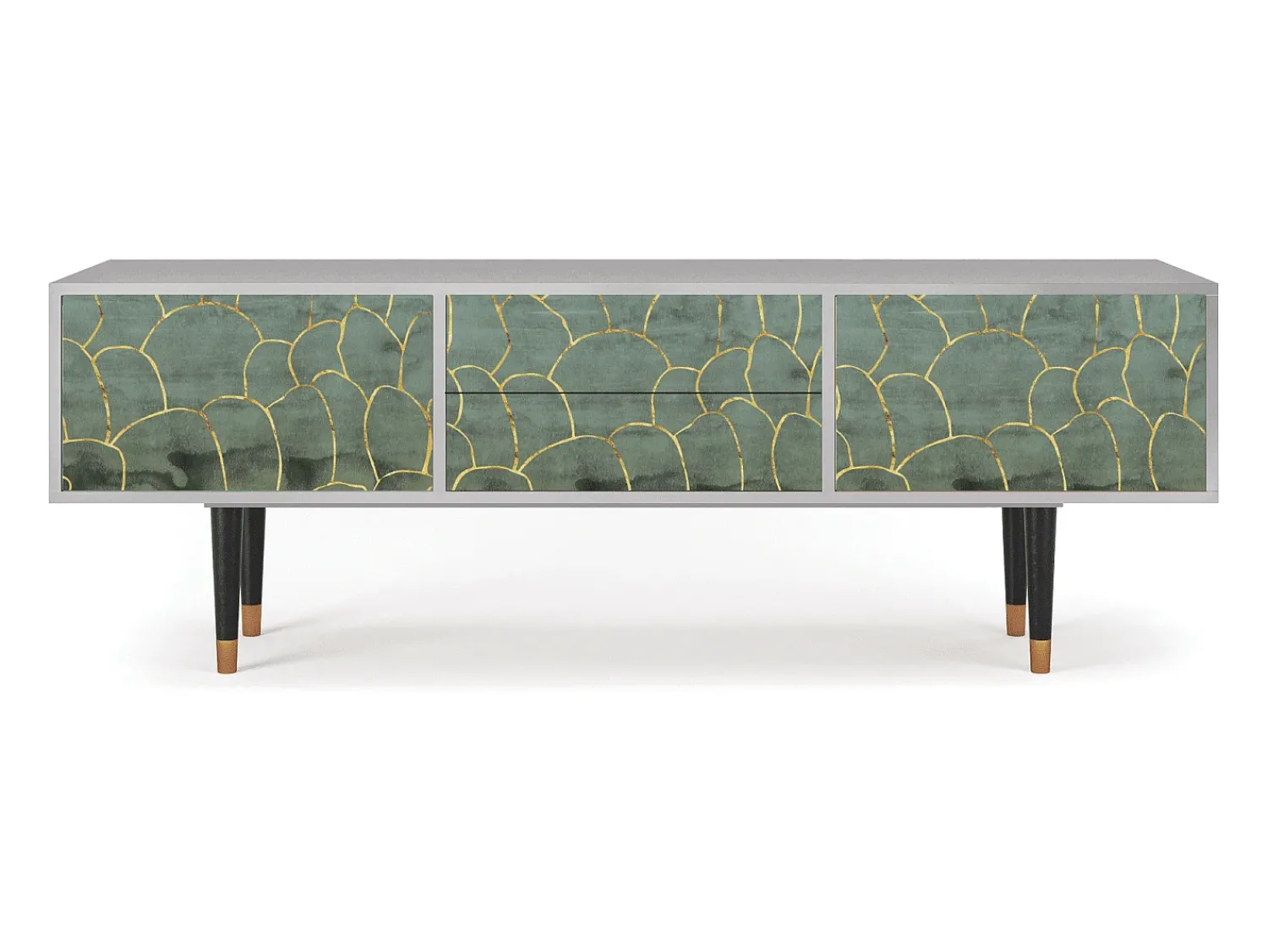 Mueble de TV - 170х59х48 cm - T4 - Magnificent Water Lily, Cinza^ Móvel De Tv
