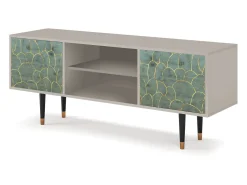 Outlet Mueble de TV - 170х69х48 cm - T2 - Magnificent Water Lily, Areia Bege