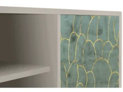 Outlet Mueble de TV - 170х69х48 cm - T2 - Magnificent Water Lily, Areia Bege