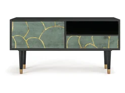 Móvel De Tv* Mueble de TV - 115х59х48 cm - T3 - Magnificent Water Lily, Antracite Cinza antracite