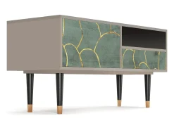 Móvel De Tv| Mueble de TV - 115х59х48 cm - T3 - Magnificent Water Lily, Areia Bege