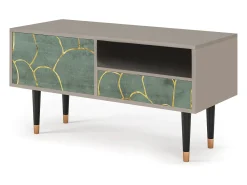 Móvel De Tv| Mueble de TV - 115х59х48 cm - T3 - Magnificent Water Lily, Areia Bege