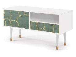 Clearance Mueble de TV - 115х59х48 cm - T3 - Magnificent Water Lily, Branco Bege