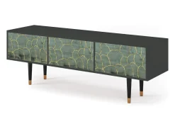 Móvel De Tv* Mueble de TV - 170х59х48 cm - T4 - Magnificent Water Lily, Antracite Cinza antracite
