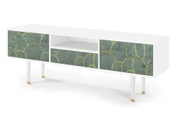 Móvel De Tv| Mueble de TV - 170х59х41 cm - T6 - Magnificent Water Lily, Branco Bege