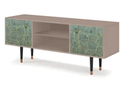 Móvel De Tv* Mueble de TV - 170х69х48 cm - T2 - Magnificent Water Lily, Latte Bege