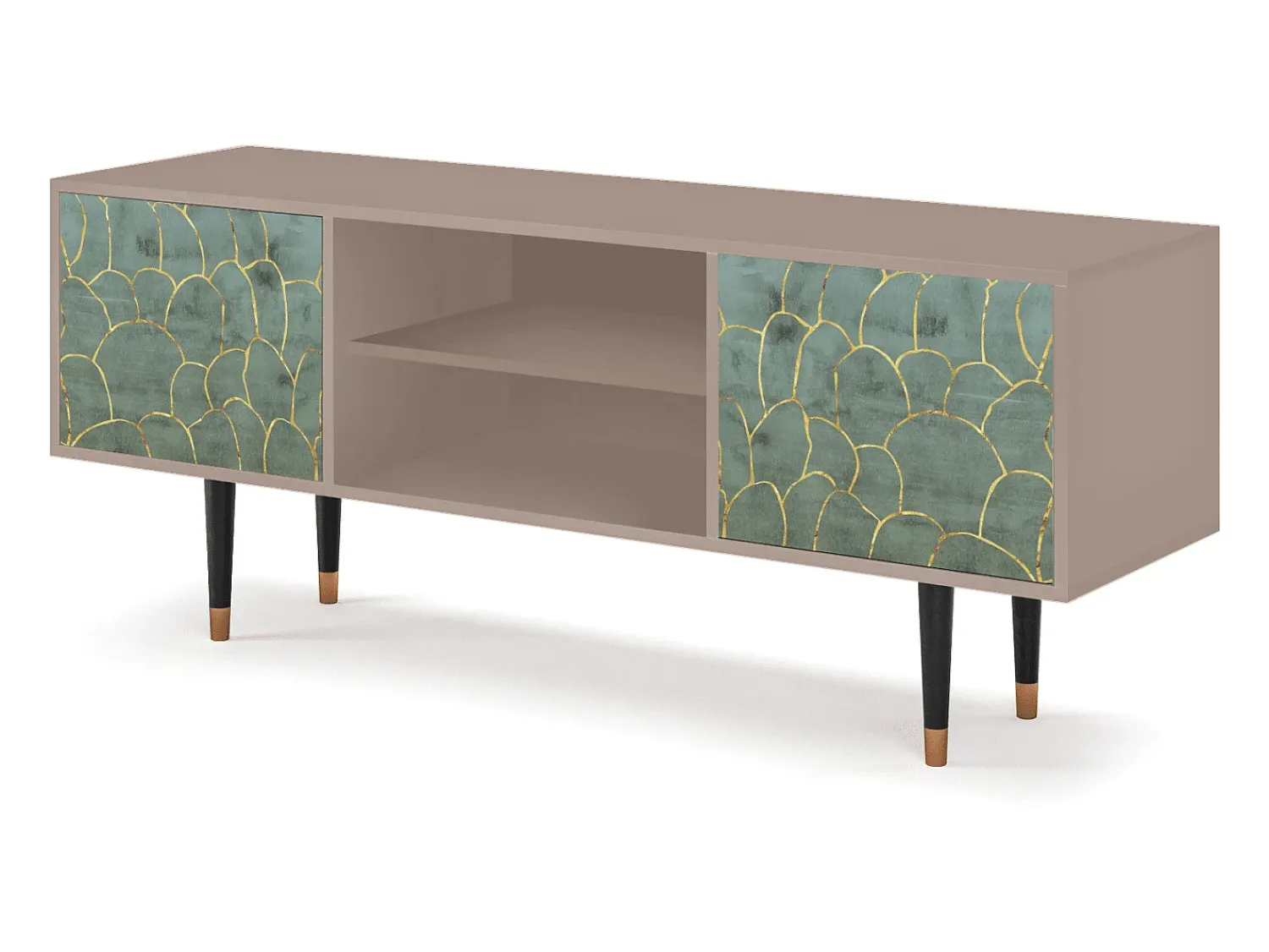 Móvel De Tv* Mueble de TV - 170х69х48 cm - T2 - Magnificent Water Lily, Latte Bege