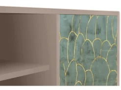 Móvel De Tv* Mueble de TV - 170х69х48 cm - T2 - Magnificent Water Lily, Latte Bege