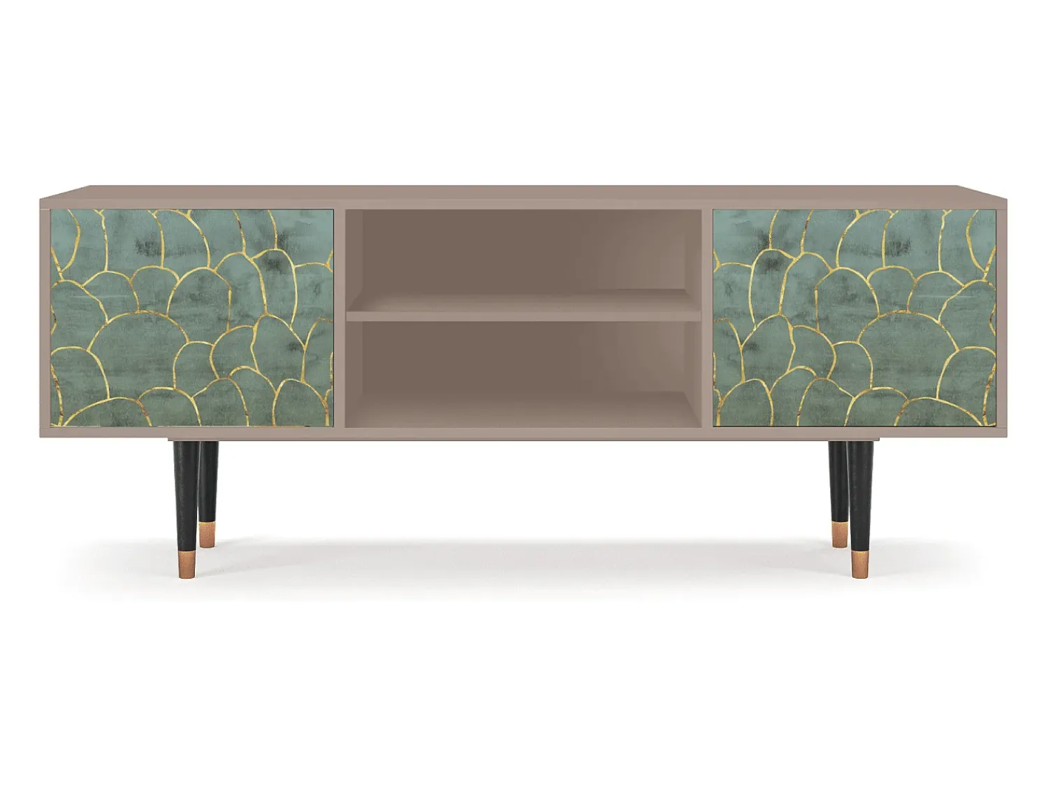 Móvel De Tv* Mueble de TV - 170х69х48 cm - T2 - Magnificent Water Lily, Latte Bege