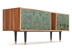 Mueble de TV - 170х69х48 cm - T1 - Magnificent Water Lily, Nogueira^ Móvel De Tv