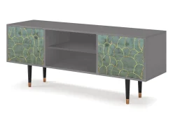 Mueble de TV - 170х69х48 cm - T2 - Magnificent Water Lily, Cinza^ Móvel De Tv