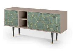Mueble de TV - 150х69х41 cm - T5 - Magnificent Water Lily, Latte Bege
