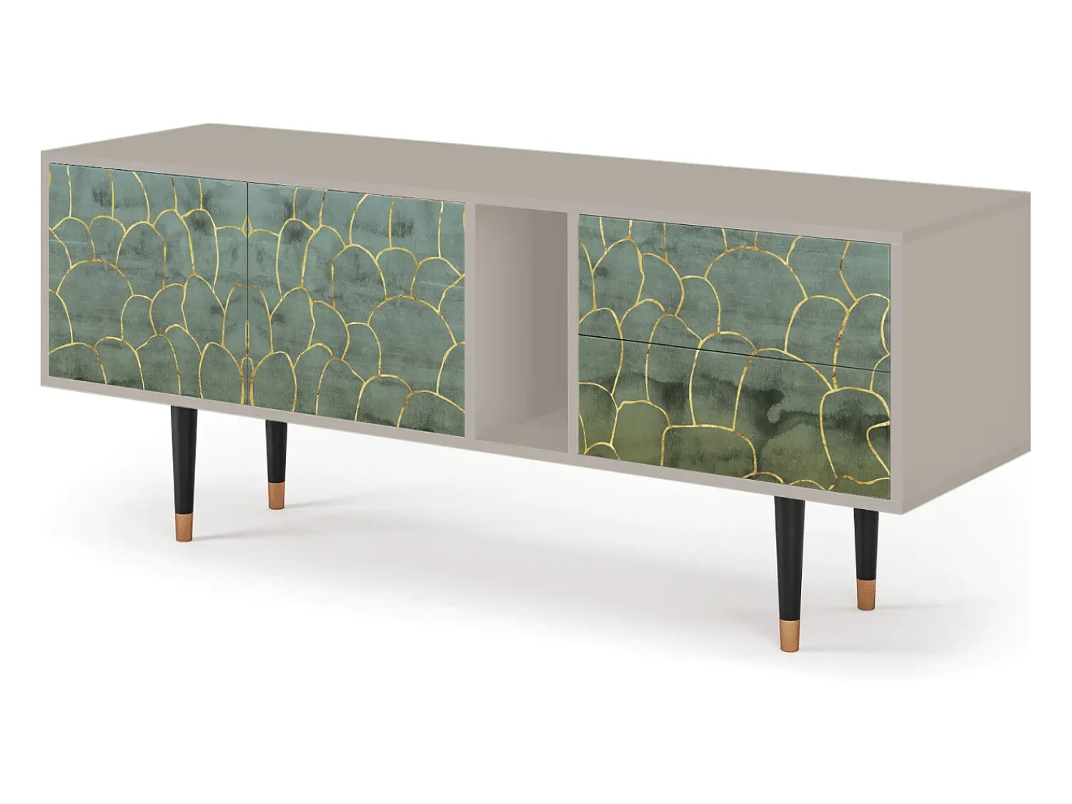 Mueble de TV - 170х69х48 cm - T1 - Magnificent Water Lily, Areia^ Móvel De Tv