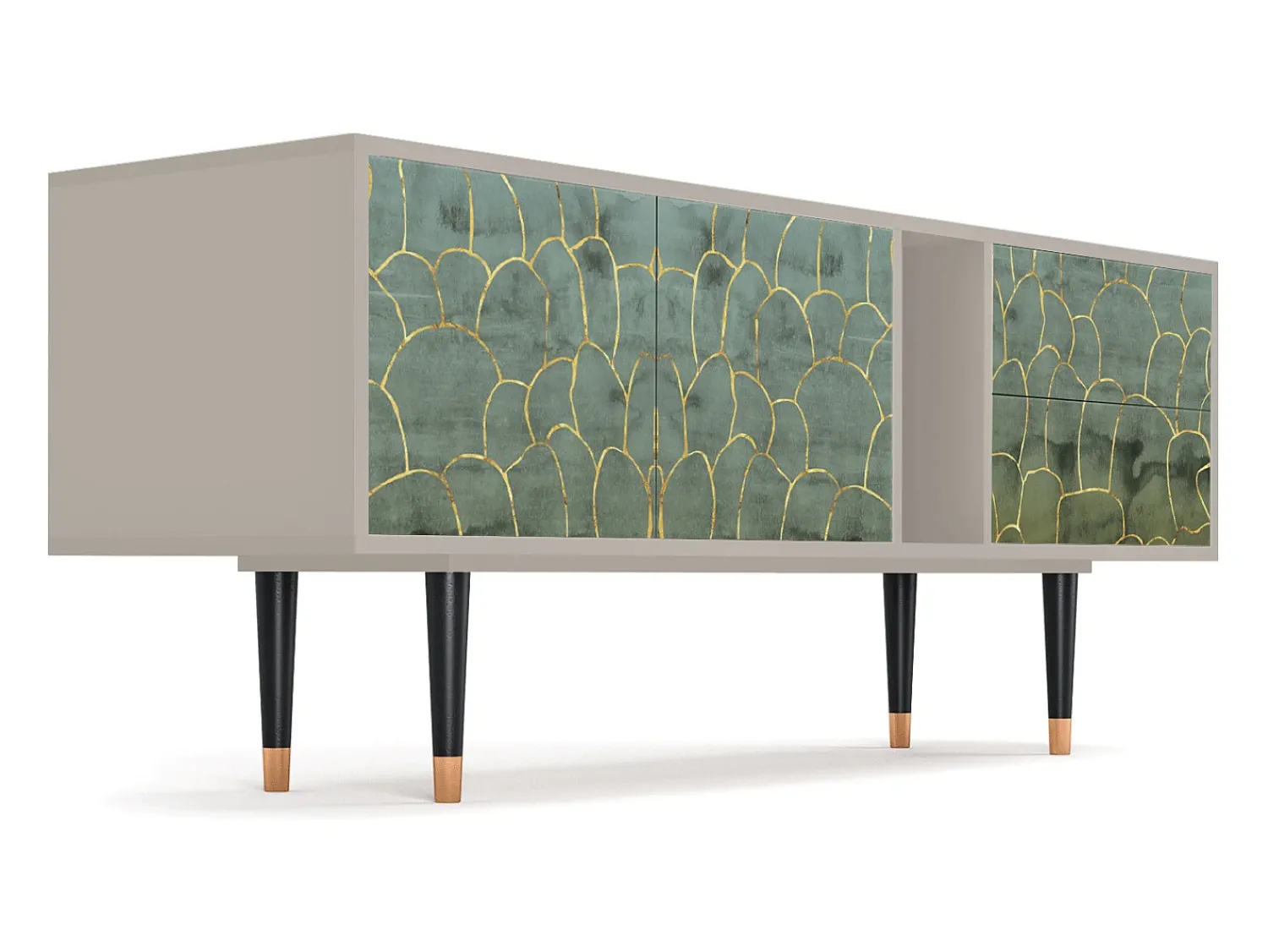 Mueble de TV - 170х69х48 cm - T1 - Magnificent Water Lily, Areia^ Móvel De Tv
