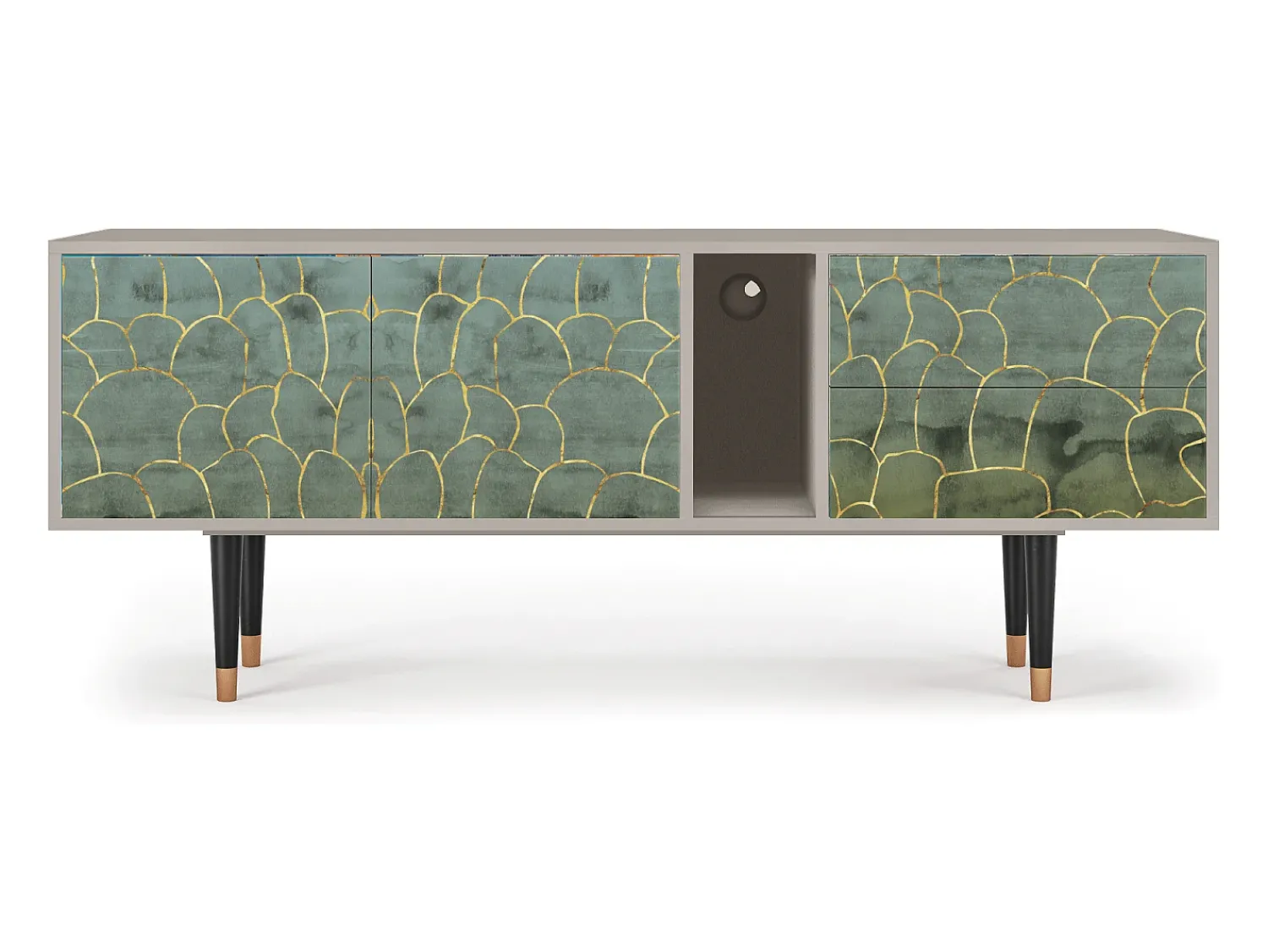 Mueble de TV - 170х69х48 cm - T1 - Magnificent Water Lily, Areia^ Móvel De Tv