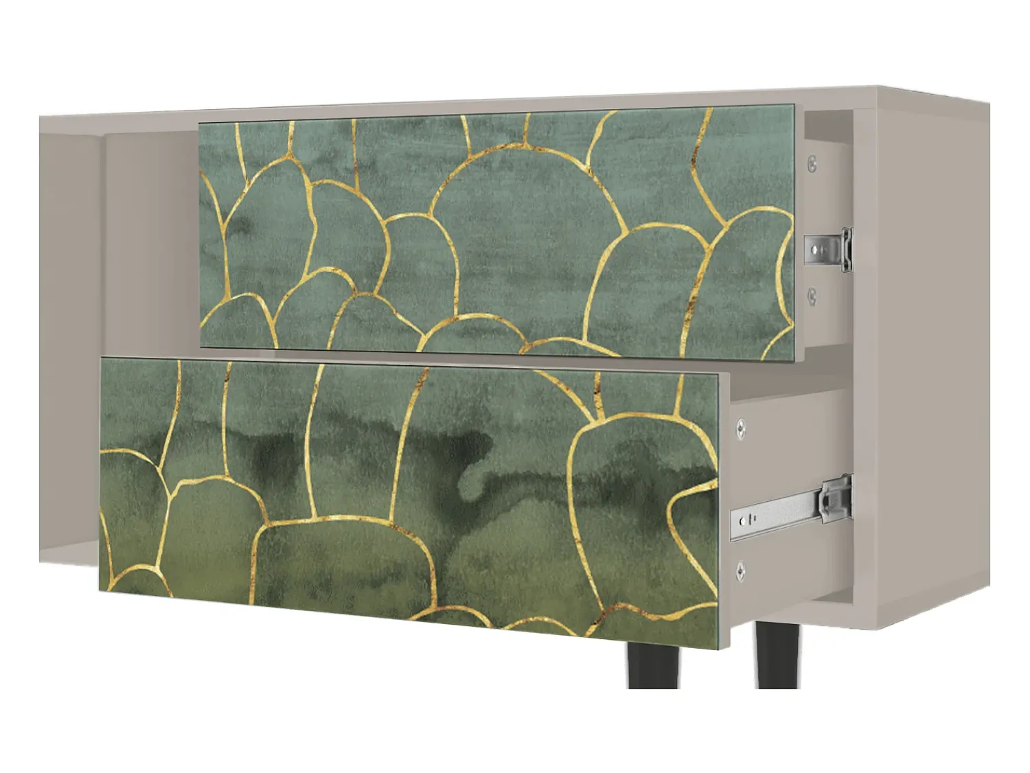 Mueble de TV - 170х69х48 cm - T1 - Magnificent Water Lily, Areia^ Móvel De Tv