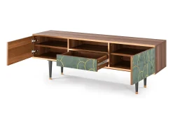 Online Mueble de TV - 170х59х41 cm - T6 - Magnificent Water Lily, Nogueira Castanho