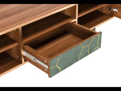 Online Mueble de TV - 170х59х41 cm - T6 - Magnificent Water Lily, Nogueira Castanho