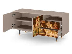 Móvel De Tv* Mueble de TV - 125х56х41 cm - T7 - Malyavan, Latte Bege