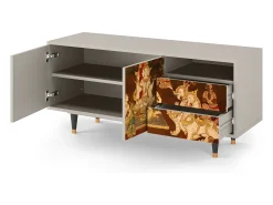 Móvel De Tv* Mueble de TV - 125х56х41 cm - T7 - Malyavan, Areia Bege