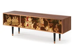 Móvel De Tv* Mueble de TV - 170х59х48 cm - T4 - Malyavan, Nogueira Castanho