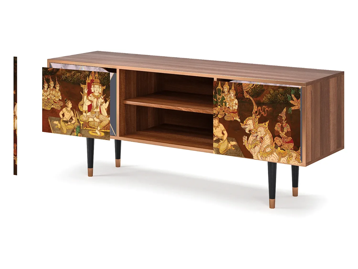 Hot Mueble de TV - 170х69х48 cm - T2 - Malyavan, Nogueira Castanho