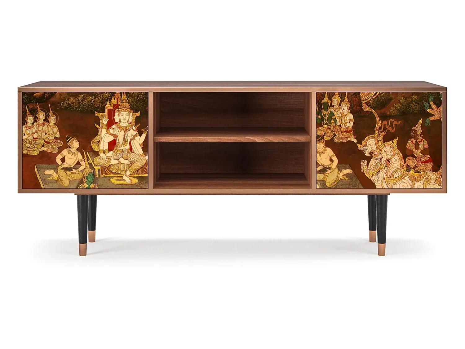 Hot Mueble de TV - 170х69х48 cm - T2 - Malyavan, Nogueira Castanho