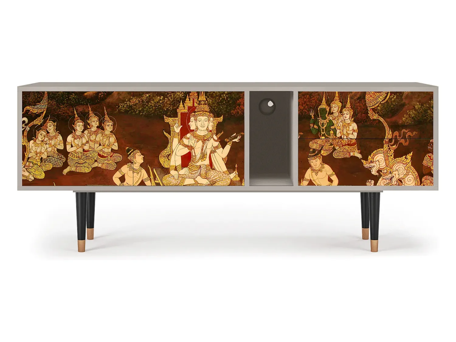 Hot Mueble de TV - 170х69х48 cm - T1 - Malyavan, Areia Bege