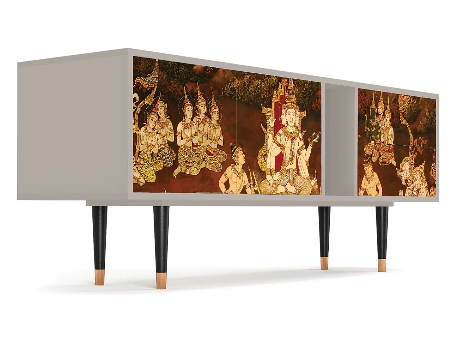 Hot Mueble de TV - 170х69х48 cm - T1 - Malyavan, Areia Bege