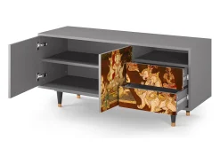 Mueble de TV - 125х56х41 cm - T7 - Malyavan, Cinza^ Móvel De Tv