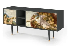 Clearance Mueble de TV - 150х69х41 cm - T5 - Malyavan, Antracite Cinza antracite