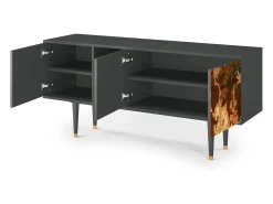 Clearance Mueble de TV - 150х69х41 cm - T5 - Malyavan, Antracite Cinza antracite