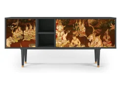 Clearance Mueble de TV - 150х69х41 cm - T5 - Malyavan, Antracite Cinza antracite