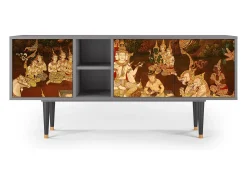 Mueble de TV - 150х69х41 cm - T5 - Malyavan, Cinza^ Móvel De Tv