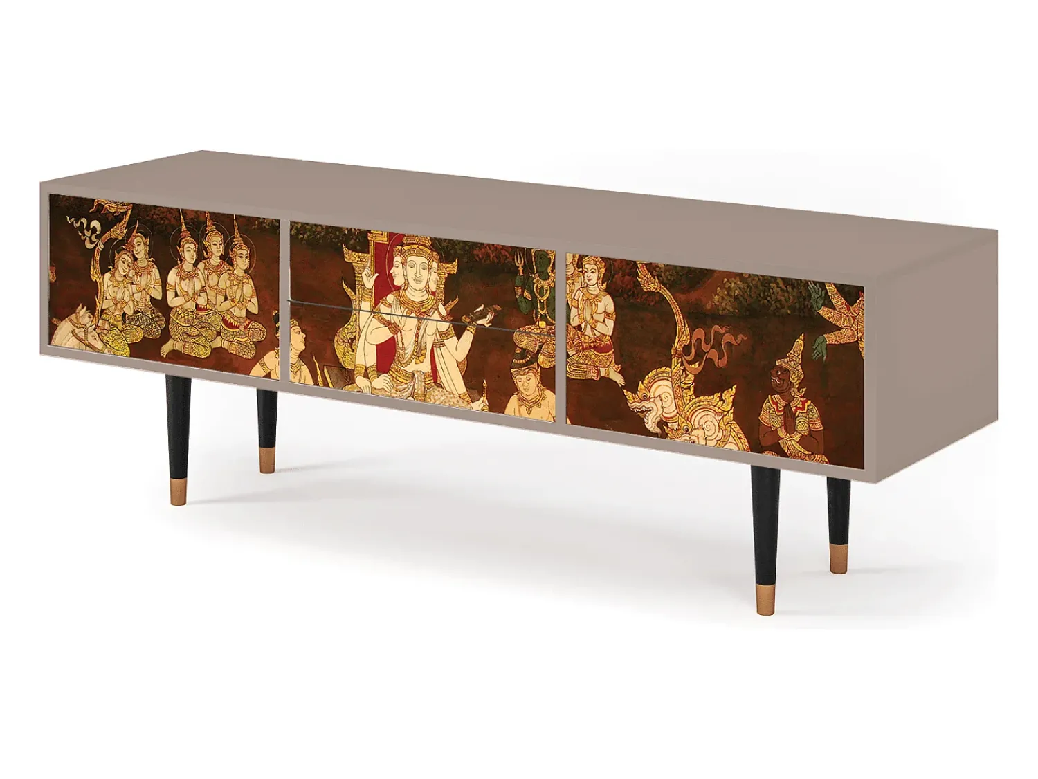 Best Mueble de TV - 170х59х48 cm - T4 - Malyavan, Latte Bege