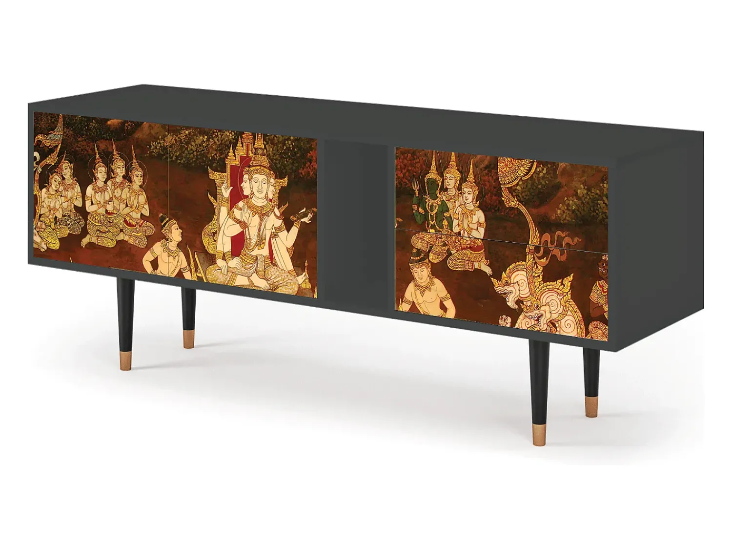 Hot Mueble de TV - 170х69х48 cm - T1 - Malyavan, Antracite Cinza antracite