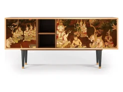 Mueble de TV - 150х69х41 cm - T5 - Malyavan, Nogueira^ Móvel De Tv